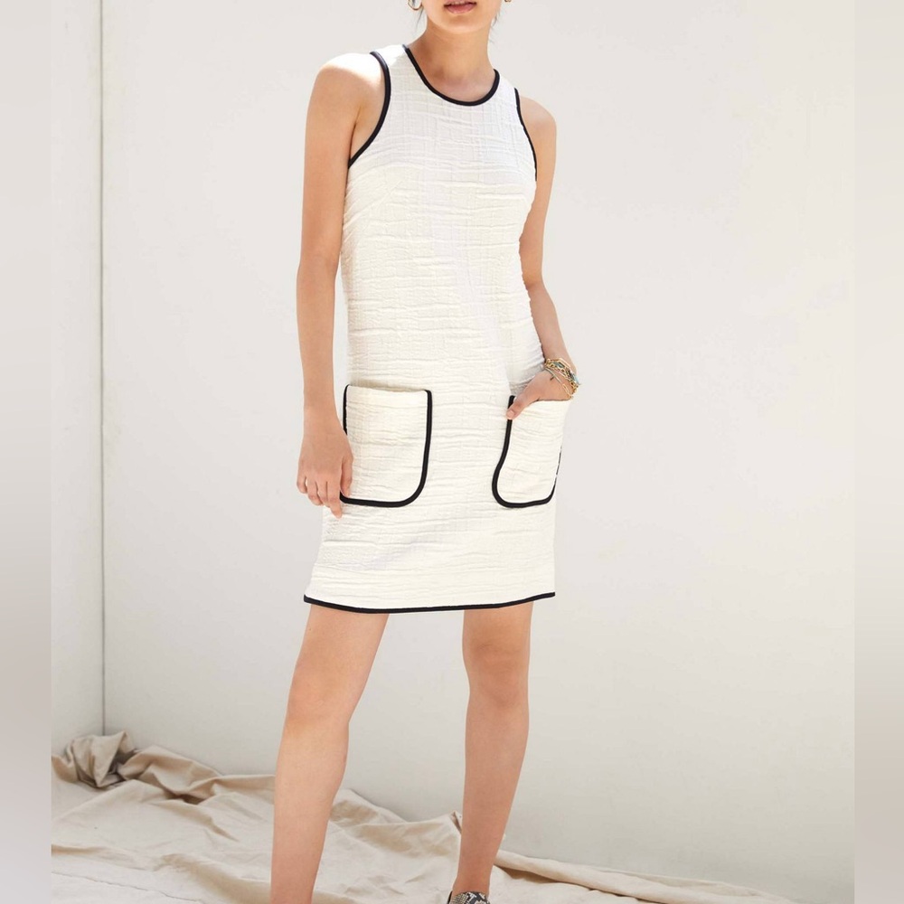 Maeve Patch-Pocket Mini Dress